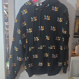 Teddy Fresh Multicolor Logo Black Hoodie
